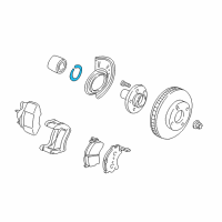 OEM 2008 Mercury Mariner Retainer Ring Diagram - YL8Z-3B457-AA