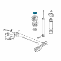 OEM 2018 Chevrolet Sonic Upper Spring Insulator Diagram - 96853902