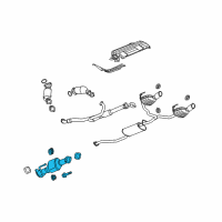 OEM 2017 GMC Acadia Limited Catalytic Converter Diagram - 23229312