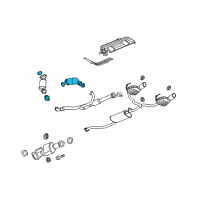 OEM 2017 Buick Enclave Converter & Pipe Diagram - 19420290