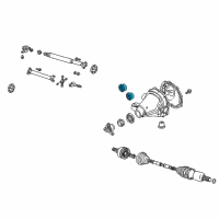 OEM 2005 Ford Thunderbird Axle Housing Insulator Diagram - XW4Z-4B425-AA