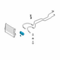 OEM BMW X3 Transmission Oil Cooler Diagram - 17-22-7-551-636