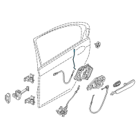 OEM 2018 BMW 740i Operating Rod, Door Rear Right Diagram - 51-22-7-337-994