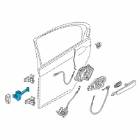 OEM 2018 BMW 740i Rear Door Brake Diagram - 51-22-7-355-745