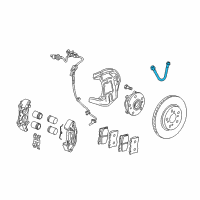 OEM 2008 Acura RL Hose Set, Front Brake Diagram - 01464-SJA-000