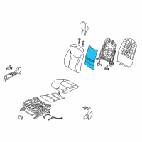 OEM 2015 Hyundai Elantra Heater-Front Seat Back Driver Diagram - 88390-3Y000