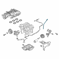 OEM Ford F-150 Dipstick Diagram - HL3Z-6750-A