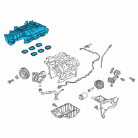 OEM Lincoln Navigator Intake Manifold Diagram - DL3Z-9424-C