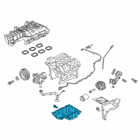 OEM Lincoln Oil Pan Diagram - HL3Z-6675-A