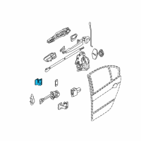 OEM 2005 BMW 325i Hinge, Rear Door, Upper, Left Diagram - 41-52-8-240-083