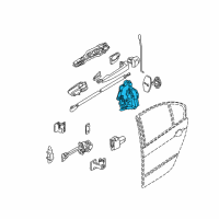 OEM 2001 BMW 330xi Motor Actuator Door Lock, Ight Diagram - 51-22-7-011-246