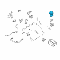 OEM 1998 Nissan Altima Exhaust Gas RECIRCULATION Valve Diagram - 14710-9E001