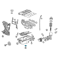 OEM 2018 Chevrolet Sonic Drain Plug Seal Diagram - 55569307