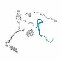 OEM Kia Sedona Hose Assembly- Pressure Diagram - 575104D250