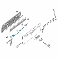 OEM 2017 Nissan Titan XD Lock Assy-Rear Gate Diagram - 90502-EZ10A