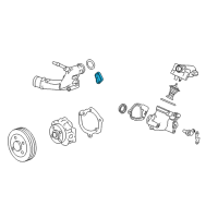 OEM Cadillac STS Water Outlet Seal Diagram - 12690764