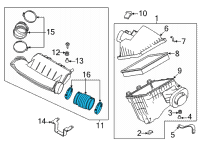 OEM 2021 Nissan Frontier Duct-Air Diagram - 16577-9BT1A