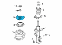 OEM 2021 Kia K5 INSULATOR Assembly-STRUT Diagram - 54610L0100