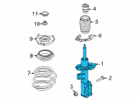 OEM 2022 Kia K5 STRUT ASSY-FR, LH Diagram - 54650L3500