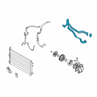 OEM 2006 Kia Sedona Suction & Liquid Tube Assembly Diagram - 977754D910