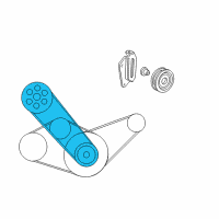 OEM Honda Civic Belt, Power Steering Pump (Bando) Diagram - 56992-P2T-003