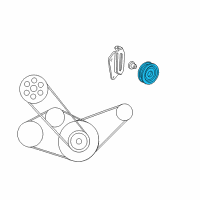 OEM Honda Civic Pulley, Idle Diagram - 38942-P2K-T01