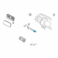 OEM 2006 Lincoln Zephyr Hazard Switch Diagram - 7A1Z-13D730-BA