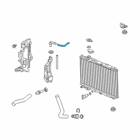 OEM 2012 Honda Civic Hose, Reserve Tank Diagram - 19103-R0A-000