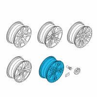 OEM BMW 440i Gran Coupe Disc Wheel Light Alloy Dekor Silver 2 Diagram - 36-11-7-846-779