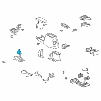 OEM 1997 Toyota 4Runner Cover Sub-Assy, Shifting Hole Diagram - 58808-35140