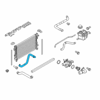 OEM 2009 Ford Flex Lower Hose Diagram - 8A8Z-8286-A