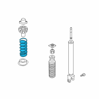 OEM 2012 Infiniti G25 Rear Suspension Spring Diagram - 55020-1NC5A