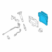 OEM 2016 Kia K900 Engine Ecm Control Module Diagram - 391103FPN5