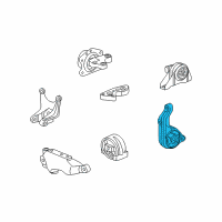 OEM 2010 Saturn Vue Front Transmission Mount Diagram - 25911133