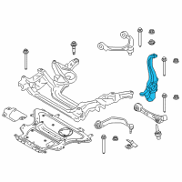 OEM 2020 BMW M850i xDrive Gran Coupe Left Carrier Diagram - 31-20-6-884-385