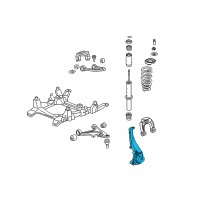 OEM 2009 Cadillac STS Knuckle Steering Diagram - 18064147