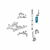 OEM 2010 Cadillac STS Front Spring Diagram - 25810843