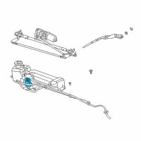 OEM 2002 Chrysler PT Cruiser Pump-Washer, Windshield Diagram - 5093412AA