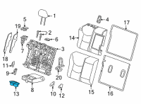 OEM 2022 Chevrolet Bolt EUV Cup Holder Diagram - 42778048