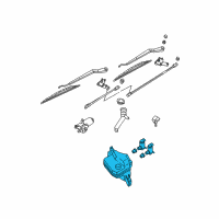 OEM 2002 Nissan Pathfinder Tank Assy-Windshield Washer Diagram - 28910-1W510