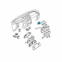 OEM 2000 Nissan Frontier Switch-Fan Diagram - 27660-8B400