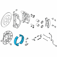 OEM 2018 Nissan Titan Shoe Set-Parking Brake Diagram - D4060-EZ60C