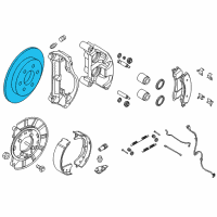 OEM 2018 Nissan Titan Rotor Brake Diagram - 43206-EZ60A