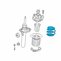 OEM 2020 BMW 330i xDrive FRONT COIL SPRING Diagram - 31-33-6-889-989