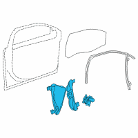 OEM 2011 Chevrolet Cruze Window Regulator Diagram - 94532757