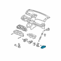 OEM 2004 Acura TSX Switch Assembly, Hazard Diagram - 35510-SEC-A01