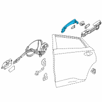 OEM 2016 Nissan Rogue Grip-Outside Handle Diagram - 80640-4BA1C