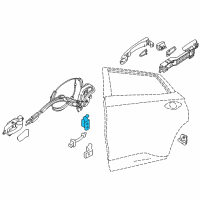 OEM 2020 Nissan Pathfinder Hinge Assy-Rear Door Diagram - 82401-9AM0A