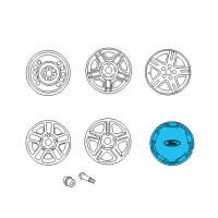 OEM 2004 Ford Escape Wheel Cap Diagram - 6L8Z-1130-F