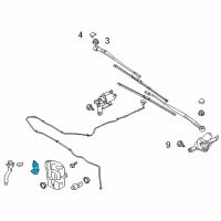 OEM 2016 Ford Escape Washer Pump Diagram - CJ5Z-17664-A